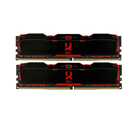  Зображення модуль пам'яті 16Gb DDR4 2666MHz IRDM X Black 2x8 IR-X2666D464L16S/16GDC 